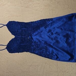 Windsor Royal Blue Lace Mini Dress NWT